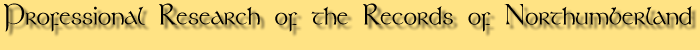 Professional Research of the Records of Northumberland